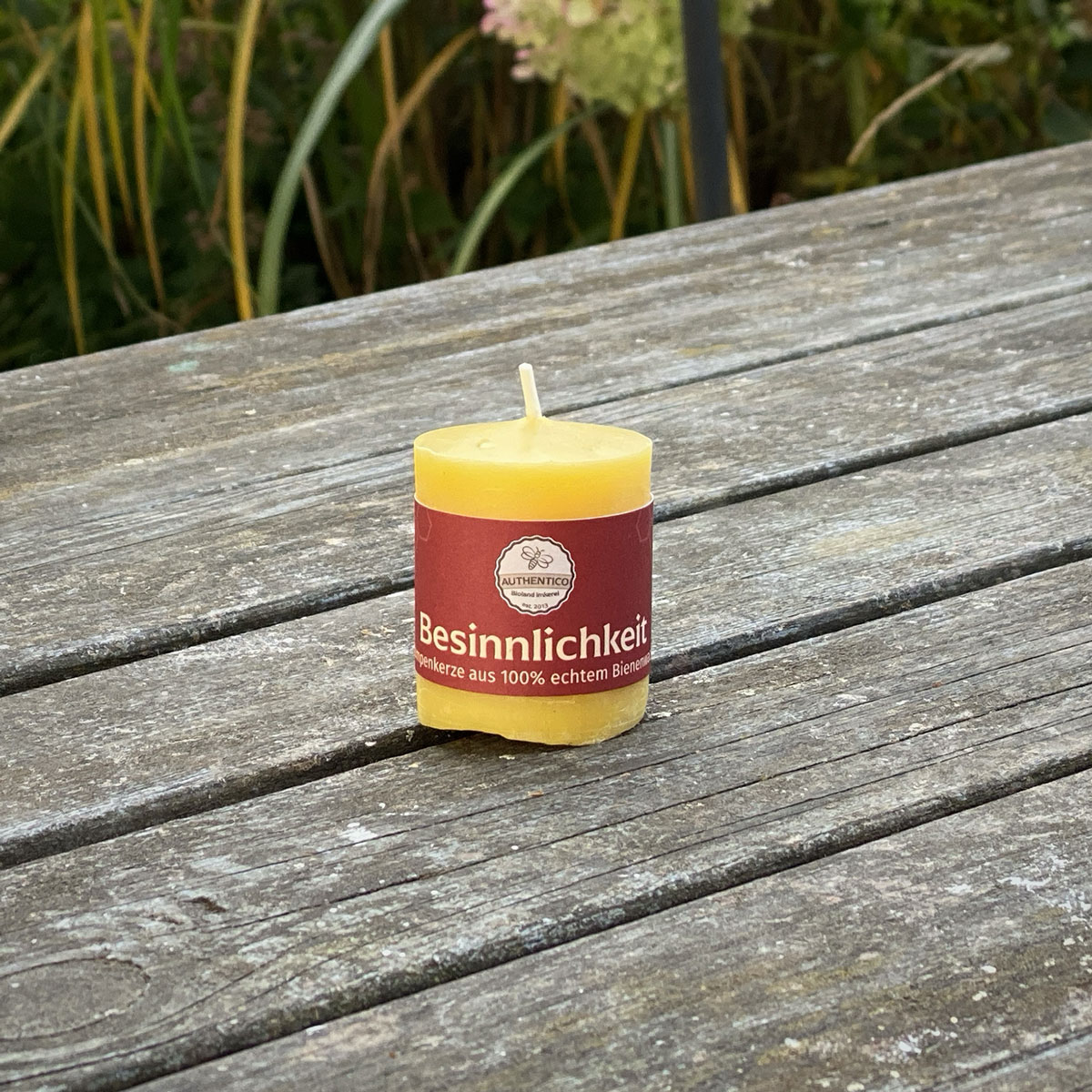 Bienenwachskerze kaufen – Stumpenkerze 85 g