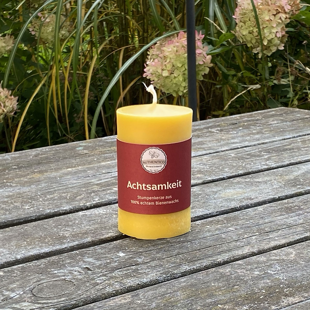 Achtsamkeit – Stumpenkerze 300 g
